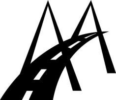 Modern Bridge Road Symbol Laser Cut Svg File, Free Vectors File